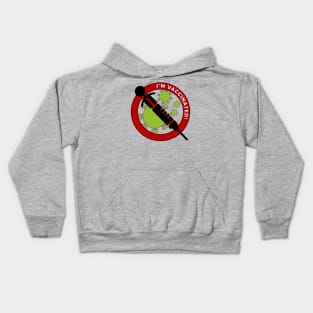 I'm Vaccinated - Antibodies Onboard Kids Hoodie